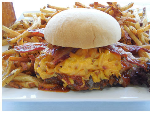 BBQ Burger and Fries
